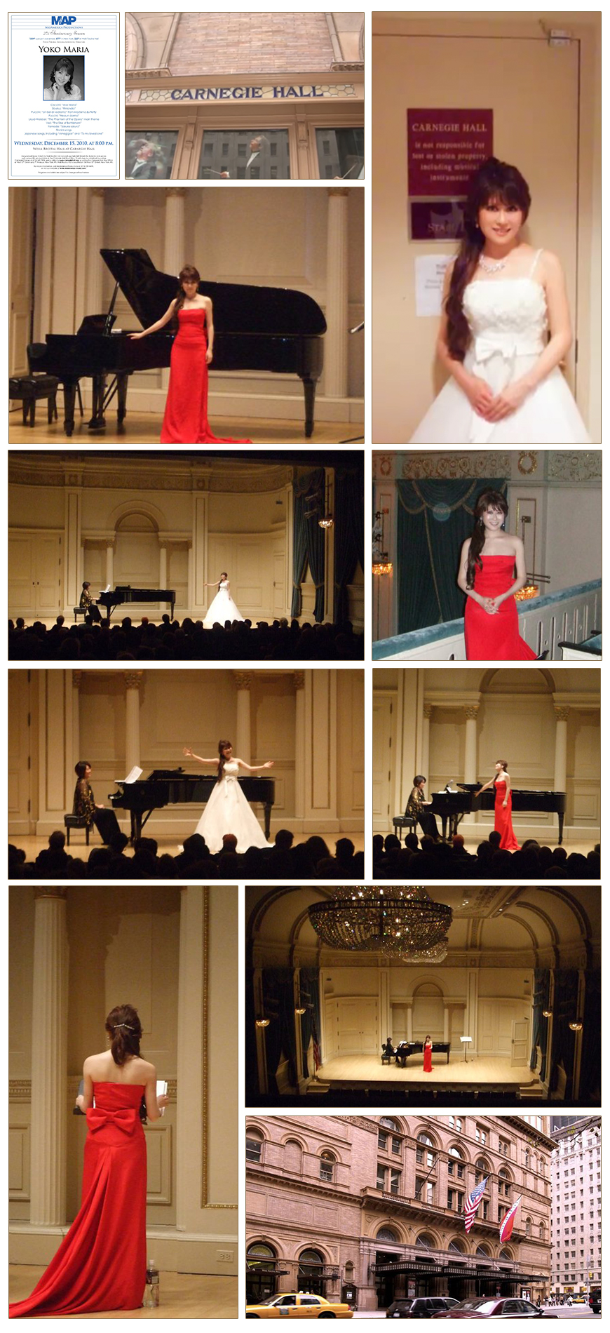 Yoko Maria soprano recital in Carnegie hall in New York 2011